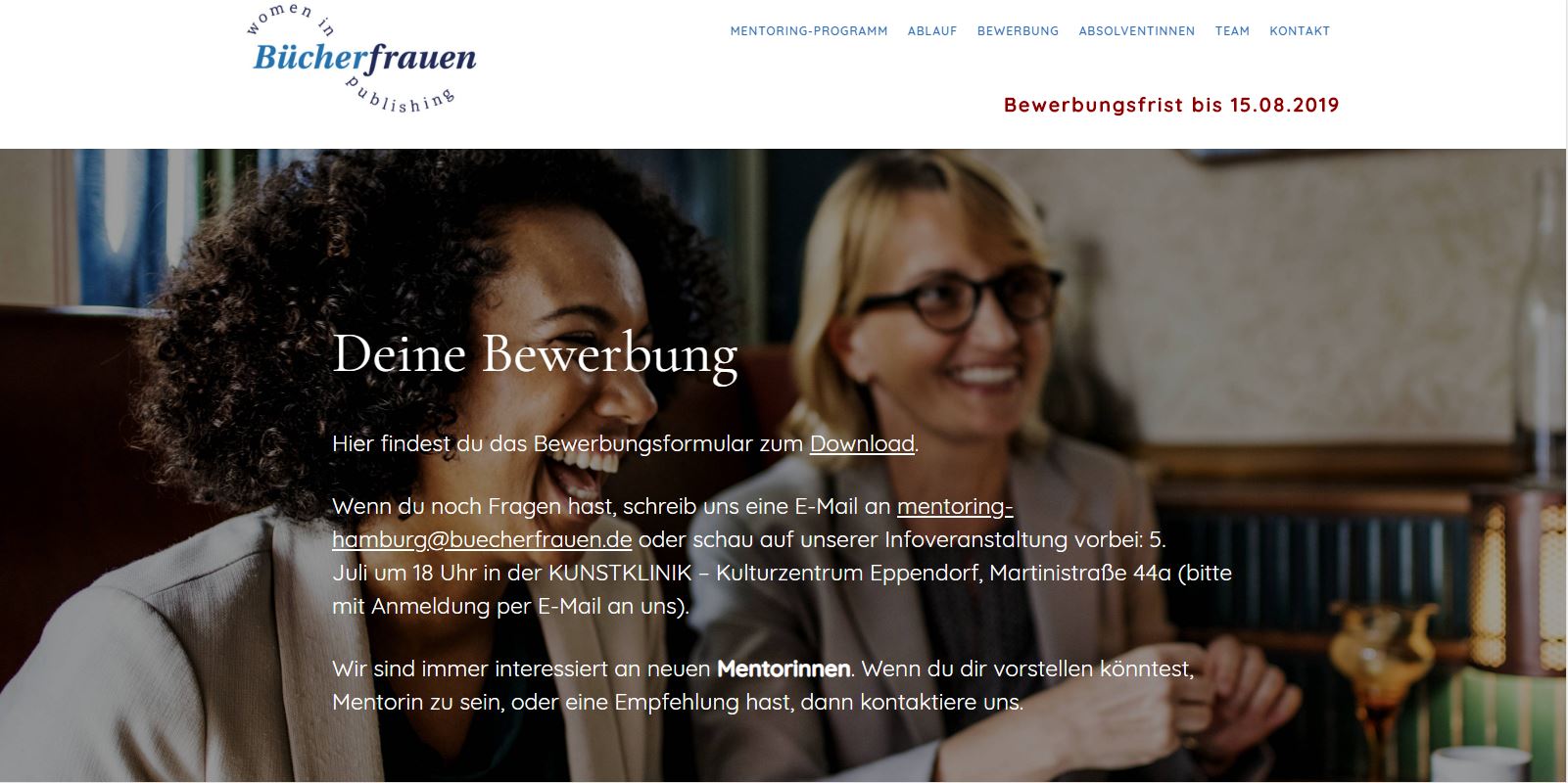 Mentoring-Programm der Bücherfrauen Hamburg